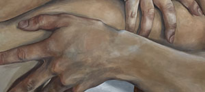 Painting of hands and arms
