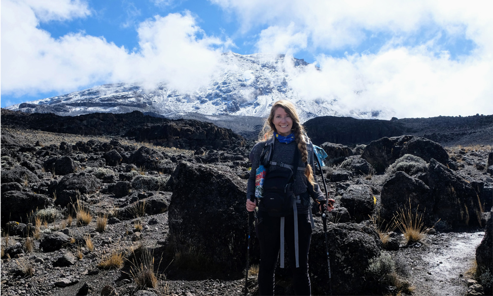 Kate Alvarado at Mt. Kilimanjaro